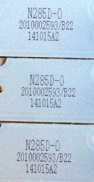 KIT DE LED´S PARA TV (3 PIEZAS) / UPSTAR ZH32D08-ZC14F-01 / 31-315-316-33 / E243157 / N285D-0 / 2010002593/B22 / 141015A2 / PANEL TH315L424 / MODELOS P32EA8 / P32EE7 - Imagen 4