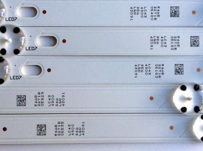KIT DE LED´S PARA TV / SOLO 5 PIEZAS) / ((INCOMPLETO)) / LG SSC_43LJ55_7LED_REV01_170930 / SSC_43UK63_A_S / SSC_43UK63_B_S / LC43490084A / LC43490085A / LC43 4900 84A LGD 43091 / LC43 4900 85A LGD 43091 / PANEL NC430DGG-AAGX3 / MODELO 43UK6300PUE BUSWLJM - Imagen 3