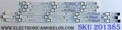 KIT DE LED´S PARA TV (6 PIEZAS) / LG SSC_43LJ55_7LED_REV01_170930 / SSC_43UK63_A_S / SSC_43UK63_B_S / LC43490087A / LC43490088A / LC43 4900 87A BOE 43090 / LC43 4900 88A BOE 43090 / R9BB 22T1B / RABB 22T1B / PANEL NC430DGG-ABGX3 / MODELO 43UK6300PUE