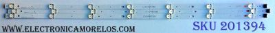 KIT DE LED´S PARA TV (3 PIEZAS) / LG LC43490058A / LC434 90058A / LG Innotek 17Y 43inch_ A-Type LED_ARRAY_Rev0.0_160926 / B6JB 12D1B / AXJB 12D1B / B6JB12D1B / AXJB12D1B / PANEL NC430DUE-AAFX1 / MODELOS 43LJ5500-UA / 43LJ5500-UA AUSYLJM / BUSYLJM