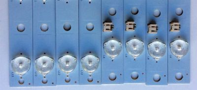 KIT DE LED´S PARA TV (8 PIEZAS) / AFFINITY IC-A-KKL39D073R / IC-A-KKL39D073L / RF-AH390B32-0601L-01 / RF-AH390B32-0601R-01 / JL91K6 / JL91K6000000E28210 / PANEL V390HJ1-P01 REV.C1 / MODELO LE3951 - Imagen 2