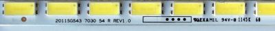 LED PARA TV / UPSTAR LJ64-03317A / 2011SGS43 / D010909A0 / 1145K10 / 2011SGS43 7030 54 R REV1.0 / 2011SGS43 7030 54 L REV1.0 / PANEL LTA430HW02 / LTA430HW02-C02 / MODELO P43EWX JH147E - Imagen 2