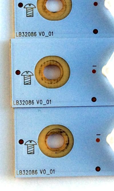KIT DE LED´S PARA TV (3 PIEZAS) / VIZIO LB32086 V0_01 / 1B5620000YA0 / 210BZ07D0M3030C05L / PANEL TPT315B5-FHBN0K / MODELOS D32X-D1 LTTUUKJS / D32X-D1 - Imagen 3