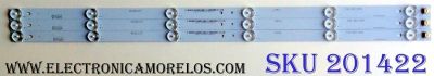 KIT DE LED´S PARA TV (3 PIEZAS) / 4632CL027 / 910-320-1031 / B-HWBW32D677 / L3MV1 / L3MU1 / L3MV1-1547FH27p30