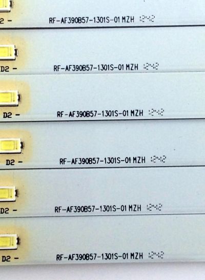 KIT DE LED´S PARA TV (6 PIEZAS) / COBY RF-AF390B57-1301S-01 /  RF-AF390B57-1301S-01 MZH / QC36K5000000 / R3107 4210 / R3107 4211 / R3107 4213 / R3107 4214 / R3107 4236 / PANEL`S V390HJ1-XR01 / V390HJ1-P02 REV.C1 / MODELO LEDTV3916 - Imagen 4