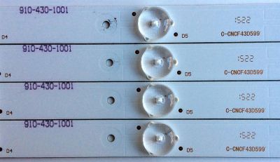 KIT DE LED´S PARA TV (4 PIEZAS) / WESTINGHOUSE C-CNCF43D599 / 910-430-1001 / M2 120-1231M 3.2-3.4V / 3003-D65-DE022 / PANEL T430HVN01.0 / MODELOS WD43FC2380 / WD43FC2380 TW-01801-A043A - Imagen 4