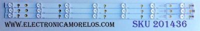KIT DE LED´S PARA TV (3 PIEZAS) / VIZIO LB-PF3030-GJD2P53153X7ACB2-D / 210BZ07D043030C17X / G3T46V43Y000 / 32ACB2 / PANEL`S TPT315B5-AN10.S REV:SH02A  / TPT315B5-AN10.S / MODELO D32HN-E1 LTTEVMAS