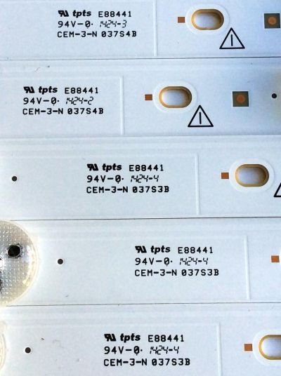 KIT DE LED´S PARA TV (12 PIEZAS) / SONY LM41-00091P / LM41-00091N / SAMSUNG_2014_SONY_DIRECT_48_A_3228_6LEDs_REV1.0_140404 / SAMSUNG_2014_SONY_DIRECT_48_B_3228_6LEDs_REV1.0_140404 / CEM-3-N 037S3B / PANEL NS4F480DND01 / MODELO KDL-48W600B - Imagen 3