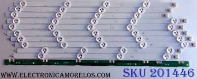 KIT DE LED´S PARA TV (10 PIEZAS) / 6916L-1174A / 6916L-1175A / 6916L-1176A / 6916L-1177A / 6637L-0024A / 6916L-1359A / 6916L-1360A / 6916L-1361A / 6916L-1362A / PANEL LC470DUE (SF)(R1) / MODELO 47LN5200 / E470I-A0 / MAS MODELOS Y PANELES EN DESCRIPCION.