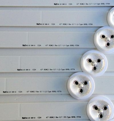 KIT DE LED´S PARA TV (10 PIEZAS) / 6916L-1174A / 6916L-1175A / 6916L-1176A / 6916L-1177A / 6637L-0024A / 6916L-1359A / 6916L-1360A / 6916L-1361A / 6916L-1362A / PANEL LC470DUE (SF)(R1) / MODELO 47LN5200 / E470I-A0 / MAS MODELOS Y PANELES EN DESCRIPCION. - Imagen 4