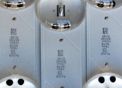 KIT DE LED´S PARA TV (3 PIEZAS) LG HC500DQN-VCUR/L / SSL50UK63/65_INX_25mm2.3P1_20171120 / SBCB / 25W3B / EAJ64451101 / INX / 50076 / EAJ6 4451 101 / E469119 / PANEL NC500DQE-VXGX3 / MODELOS 50UK6300PUE.BUSJLOR / 50UK6300PUE - Imagen 3