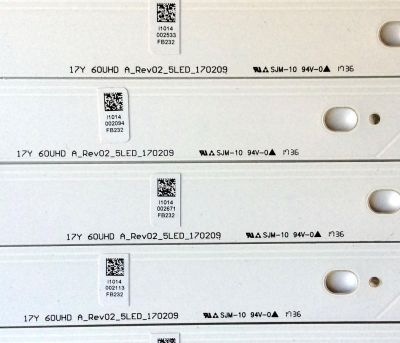 KIT DE LED´S PARA TV (10 PIEZAS) / SONY 17Y  60UHD B_Rev02_5LED_170309 / 17Y  60UHD A_Rev02_5LED_170209 / I1014 / FB232 / FC232 / 170309 / PANEL S600DUC-1 / MODELO KD-60X690E - Imagen 5