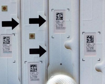 KIT DE LED´S PARA TV (8 PIEZAS) / SAMSUNG LM41-00099G (5 PIEZAS) / LM41-00099A (3 PIEZAS) / SAMSUNG_2014SVS55_3228_R05_REV1.1_140111 NFH / SAMSUNG_2014SVS55_3228_L07_REV1.1_140111 NFH / PANEL CY-GH055CSLVVH / MODELOS LH55DMEPLGA/GO TS02 / LH55DMEPLGA / GO - Imagen 3