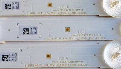 KIT DE LED`S PARA TV (10 PIEZAS) / SAMSUNG BN96-34791A / 34792A / LM41-00117C / 00117B / MU6100-40INCH-L-4EA170724 PANEL CY-GY040HGLVCH / SUSTITUTOS CY-GJ040FLLV1H CY-WJ040HGLV1H CY-GJ040HGLVFH / MOD. UN40MU6290 UE40JU6050 / MAS MODELOS EN DESCRIPCION - Imagen 4