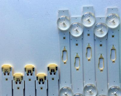 KIT DE LED`S PARA TV (10 PIEZAS) / SAMSUNG BN96-34791A / 34792A / LM41-00117C / 00117B / MU6100-40INCH-L-4EA170724 PANEL CY-GY040HGLVCH / SUSTITUTOS CY-GJ040FLLV1H CY-WJ040HGLV1H CY-GJ040HGLVFH / MOD. UN40MU6290 UE40JU6050 / MAS MODELOS EN DESCRIPCION - Imagen 5