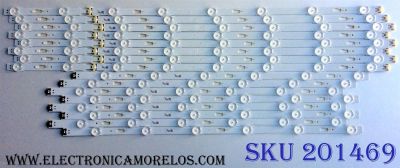 KIT DE LED´S PARA TV (16 PIEZAS) / SAMSUNG BN96-39665A (8 PIEZAS) / BN96-39666A (8 PIEZAS) / V5DU-650DCA-R1[15.01.10] / V5DU-650DCB-R1[15.01.10] / PANEL CY-GK065HGLV7H / MODELOS UN65MU6070 / UN65MU6070FXZA FB04