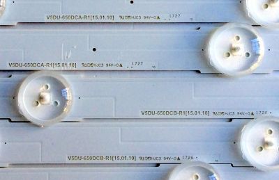 KIT DE LED´S PARA TV (16 PIEZAS) / SAMSUNG BN96-39665A (8 PIEZAS) / BN96-39666A (8 PIEZAS) / V5DU-650DCA-R1[15.01.10] / V5DU-650DCB-R1[15.01.10] / PANEL CY-GK065HGLV7H / MODELOS UN65MU6070 / UN65MU6070FXZA FB04 - Imagen 6