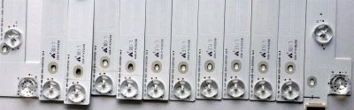 KIT DE LED´S PARA TV (12 PIEZAS) / TCL 006-P1K3525B / TCL-GIC-55P1 / YHA-4C-LB5506-YH06J / YHB-4C-LB5508-YH02J / HDR-6x10-3030-LX20170324 Ver.8 / PANEL LVU550ND1L / MODELO 55P605 - Imagen 3