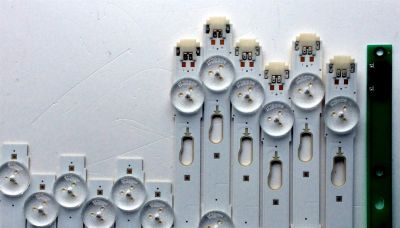 KIT DE LED´S PARA TV SAMSUNG ((12 PIEZAS)) / NU8MERO DE PARTE BN96-40099A / BN96-40100A / S_5U75_55_FL_L8_REV1.5_150514 / LM41-00135A / S_5U75_55_FL_R6_REV1.5_150514_LM41-00136A / PANEL CY-GK055HGEV5H /  MODELO ¨55¨ - Imagen 3