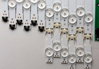 KIT DE LED´S PARA TV SAMSUNG ((12 PIEZAS)) / NU8MERO DE PARTE BN96-40099A / BN96-40100A / S_5U75_55_FL_L8_REV1.5_150514 / LM41-00135A / S_5U75_55_FL_R6_REV1.5_150514_LM41-00136A / PANEL CY-GK055HGEV5H /  MODELO ¨55¨ - Imagen 2