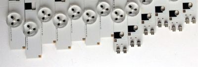 KIT DE LED´S PARA TV (13 PIEZAS) / SAMSUNG 20125VS55 3228 RIGHT07 REV.1.6 120718 ( 7 PIEZAS ) / 20125VS55 3228 LEFT07 REV.1.6 120718 ( 6 PIEZAS ) / PANEL´S DF550CGA-B1 / T550HVF03.1 / MODELO UN55FH6003FXZA AH01 - Imagen 3