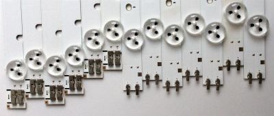 KIT DE LED´S PARA TV (13 PIEZAS) / SAMSUNG 20125VS55 3228 RIGHT07 REV.1.6 120718 ( 7 PIEZAS ) / 20125VS55 3228 LEFT07 REV.1.6 120718 ( 6 PIEZAS ) / PANEL´S DF550CGA-B1 / T550HVF03.1 / MODELO UN55FH6003FXZA AH01 - Imagen 2