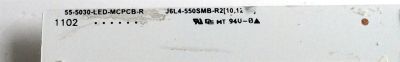 LED PARA TV / NOTA IMPORTANTE:KIT CONSTA ORIGINALMENTE DE 2 PIEZAS ((INCOMPLETO SOLO 1 PIEZA)) / SHARP A0062 X / E129741 / K4460TP / PANEL LK520D3LWG0Z / MODELO LC-52LE820UN - Imagen 2