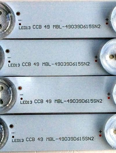 KIT DE LED´S PARA TV (4 PIEZAS) / SONY MBL-49039D615SN2 / CCB 49 MBL-49039D615SN2 / PANEL YD8S005DND01B / MODELO XBR-49X900F - Imagen 2