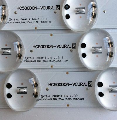 KIT DE LED´S PARA TV (3 PIEZAS) / LG HC500DQN-VCUR2 / HC500DQN-VCUR/L / SS_50UK63/65_INX_25mm_2.3P1_20171120 / EAJ64451101 / MODELO 50UK6500AUA	 - Imagen 3