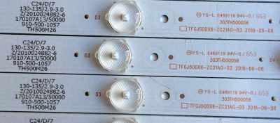 KIT DE LED´S PARA TV (7 PIEZAS ) / WESTINGHOUSE YS-L E469119 94V-0 / TFGJ50D06-ZC21AG-03 2016-06-08 / 303TH500056 / PANEL T500-DXA-DLED / MODELO WD50UC4300	 - Imagen 2