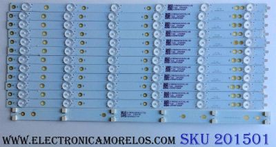 KIT DE LED´S PARA TV (12 PIEZAS) / VIZIO 210BZ06D043030L14E / LBM500P0601-FW-2 (5) / PANEL TPT500J1-HVN07.U / MODELO D50F-E1 LTMWVTET	
