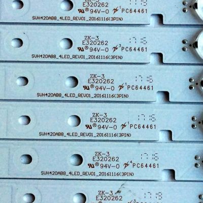 KIT DE LED´S PARA TV (11 PIEZAS) / SHARP 1173963 / ZK-3 94V-0 E320262 / SVH420AB8_4LED_REV01_20161116(3PIN) / PC64461 / PANEL JHD426N2F21-K1QL\S0\FM\RO /  213632 / MODELO LC-43P5000U - Imagen 4