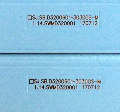 KIT DE LED´S PARA TV (2 PIEZAS) / TCL E486558 / SJ.SB.D3200601-3030GS-M / 1.14.SWMD320001 170712 / 06NF-C9-2-SB / D320S04-11522-SL1002 / PANEL LVW320ND1L / MODELO 32S305TABA - Imagen 4