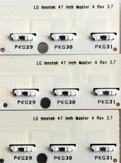 KIT DE LED´S PARA TV (23 PIEZAS) / LG Innotek 47 inch Master A Rev 3.7 (7 PIEZAS) / LG Innotek 47 inch Master B Rev 3.7 (9 PIEZAS) / LG Innotek 47 inch Slave Rev 3.7 (7 PIEZAS) / MODELO ¨47¨ - Imagen 2