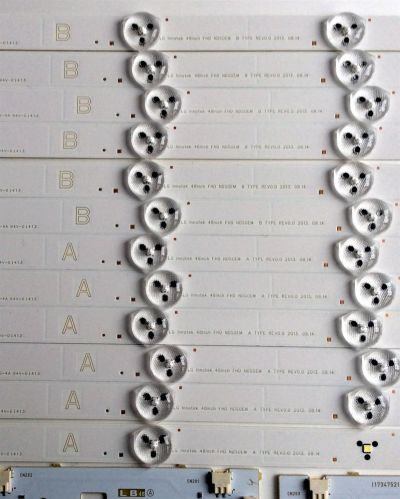 KIT DE LED´S PARA TV (12 PIEZAS) / SONY 173475211 / 1-889-674-11 / LG Innotek 48inch FHD NDS0EM A TYPE REV0.0 2013. 08.14 / LG Innotek 48inch FHD NDS0EM B TYPE REV0.0 / PANEL´S LSY480HN01-001 / NS4S480DND01 / 480DND01 / MODELO KDL-48W600B / KDL-48R470B - Imagen 2