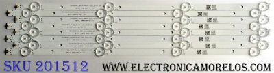 KIT DE LED´S PARA TV (8 PIEZAS) / TOSHIBA 	SVK490AD1 / SVK490AD1_WICOP_Rev04_4LED_20161129 / YS-L E469119 94V-0 / J0703T / PANEL`S K490WDRB / K490WDRA-LH300 / MODELO 49LF421U19
