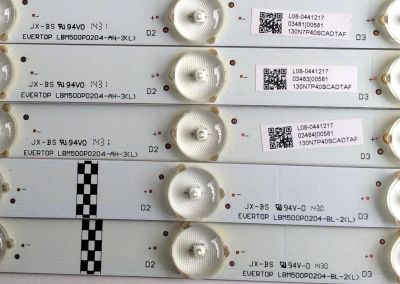 KIT DE LED´S PARA TV (16 PIEZAS) / VIZIO  LBM500P0204-AH-3(L) (8 PIEZAS) / EVERTOP LBM500P0204-BH-3(R) (8 PIEZAS) / L08-0441217 / R4-L0141217 / 130N7P40SCADTAF / PANEL TPT500DK1-QS1 REV:SC1A / MODELO P502UI-B1 LTY6RKCR - Imagen 7