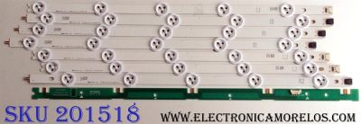 KIT DE LED PARA TV (7 PIEZAS) / PANASONIC 6916L-1338A (1 PIEZA) / 6916L-1339A (3 PIEZAS) / 6916L-1340A (2 PIEZAS) / 6916L-1341A (1 PIEZA) / PANEL LC420DUE (SF)(R2) / MODELO TH-42LRU6	