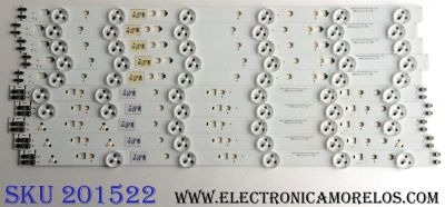 KIT DE LED´S PARA TV (10 PIEZAS) / SAMSUNG 2012SVS40 3228 LEFT06 REV1.5 120412 / 2012SVS40 3228 RIGHT06 REV1.5  M715 Y / M716 Y / 120625 / SUSTITUTOS LTJ400HM08-V / DE400BGS-V1 / 2011SVS40 / PANEL LTJ400HF03-V / MODELOS UN40EH6000 / UN40EH6000FXZA TS02