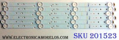 KIT DE LED`S PARA TV (6 PIEZAS) / SHARP 1176170 / SAMSUNG_2015CHI426_6P_FCOM_04_15_REV1.0_151209_LM41-00212A / PANEL HD426K3U52 / MODELO LC-43LBU591U / NOTA IMPORTANTE:KIT CUENTA ORIGINALMENTE DE 7 PIEZAS ((INCOMPLETO SOLO 6 PIEZAS))	