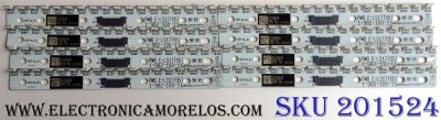 KIT DE LED´S PARA TV (8 PIEZAS) / TV. SONY XBR-55X930E 1-982-100-11 / 98210011 / PWB E-LS17(55) / A2193814A / 005 05 32335 / E88441 Z-1 / MODELO XBR-55930E 	