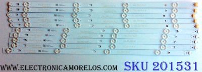 KIT DE LED´S PARA TV (10 PIEZAS) / LG 55UJ63_UHD_A / 55LJ63_FHD_B / HL-99550A30-0401A-01 / HL-99550A30-0401B-01 / E469119 / 55UJ63/55LU55 / 170519 / HONGLI_55UJ63/55LU55_A_REV0.1_170519 / PANEL NC550DGG-AAFX7 / MODELOS 55UJ6300-UA / 55UJ6300-UA.BUS2LOR