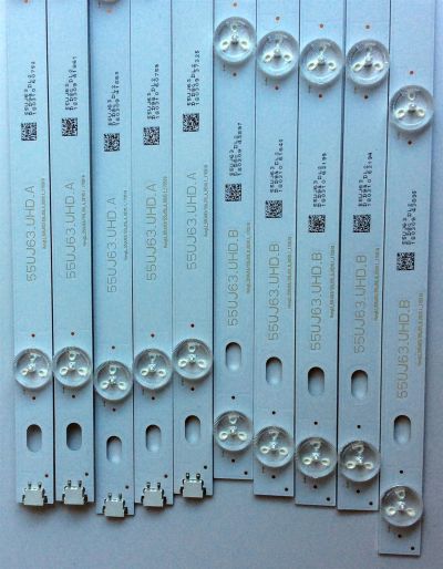 KIT DE LED´S PARA TV (10 PIEZAS) / LG 55UJ63_UHD_A / 55LJ63_FHD_B / HL-99550A30-0401A-01 / HL-99550A30-0401B-01 / E469119 / 55UJ63/55LU55 / 170519 / HONGLI_55UJ63/55LU55_A_REV0.1_170519 / PANEL NC550DGG-AAFX7 / MODELOS 55UJ6300-UA / 55UJ6300-UA.BUS2LOR - Imagen 4