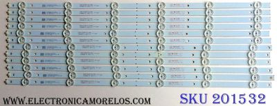 KIT DE LED´S PARA TV (12 PIEZAS) / TOSHIBA 4708-K55WDR-A1213K01 / 4708-K55WDR-A1213K11 / 4708-K55WDR-A1213K01 A-TYPE / 4708-K55WDR-A1213K11 B-TYPE / K550WDR / K550WDR159052 / S-T290-C4-R-Y30 / 471R1P53 / MODELO 55L421U / 55L310U