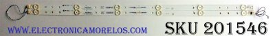KIT DE LED´S PARA TV ((INCOMPLETO SOLO 2 PIEZAS)) / JVC IC-B-VZAA37D267A / EMT37T-700M / F95M3RP40E / BD-F95M3RP40 / PANEL HV365WX2-200 / MODELO EM37T