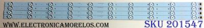 KIT DE LED´S PARA TV (4 PIEZAS) / SCEPTRE CRH-K403535T041037F-REV1.0 / E341134 / 207481 / A7M01J56PAA1630K / PANEL CN40HB772 / MODELOS X40 SBNV93CD / X40