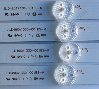 KIT DE LED´S PARA TV (4 PIEZAS) / LG JL.D490A1330-001BS-M / YAL13-01030300-04 / PANEL SDL490WY (LD0-912) REV.00 / MODELO 49UJ6200-UA / 49UJ6200-UA.CUS4LH - Imagen 2