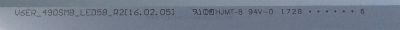 LED PARA TV SAMSUNG ((INCOMPLETO SOLO 1 PIEZA))  / NUMERO DE PARTE BN96-39674A / UE49KU6470SXXH / UE49MU6500UXXU / UE49KU6400 / UE49KU6459 / UE49KU6455 / UE49MU6459 / UE49KU6670 / UE49KU6640 / UE49KU6650 / MAS MODELOS COMPATIBLES EN DESCRIPCION - Imagen 2