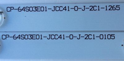 KIT DE LED´S PARA TV (8 PIEZAS) / INSIGNIA CP-64S03E01-JCC41-0-J-2C1 / 94V-0 E59670 / PANEL 96.64S03.001 / MODELO NS-65D260A13 - Imagen 2