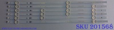KIT DE LED´S PARA TV (6 PIEZAS) / INSIGNIA SVA500A53_Rev04_4LED_160121 / SJHAZ / JP-1 94V-0 E306084 / PANEL 96.50S12.D01 / MODELO NS-50D510NA17